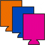 image of blank koozie sewn can
